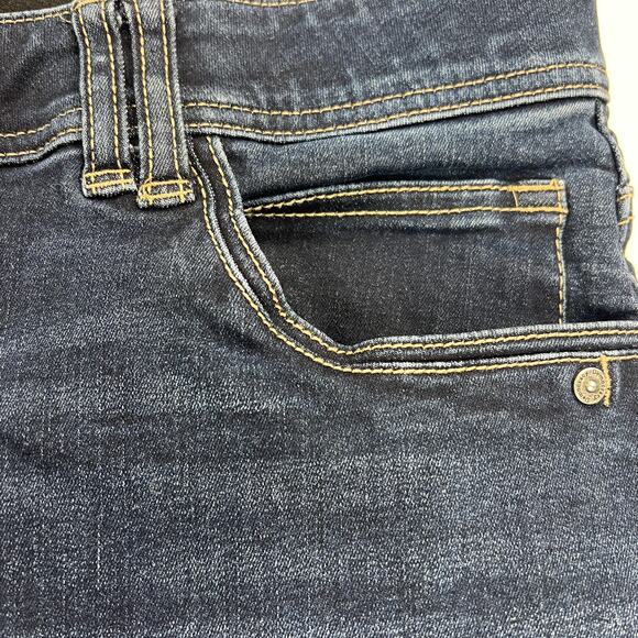 Democracy "Ab"Technology Dark Wash Boot Cut Mid Rise Tummy Control Jeans Size 14 - Picture 7 of 16